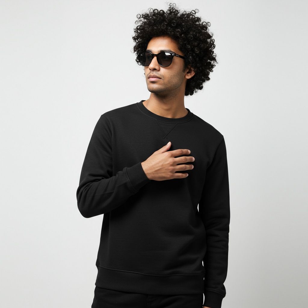 Black Sweatshirt Male