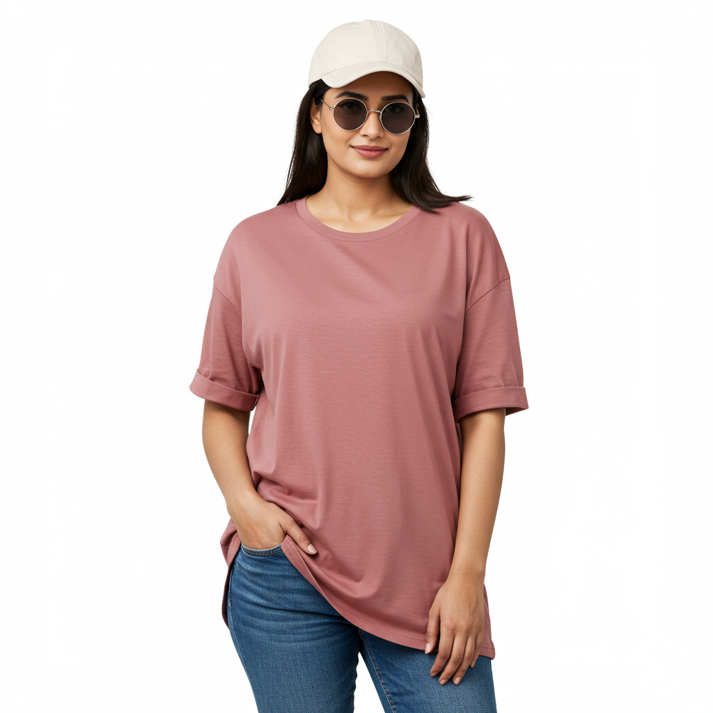 Dusky PINK over sized