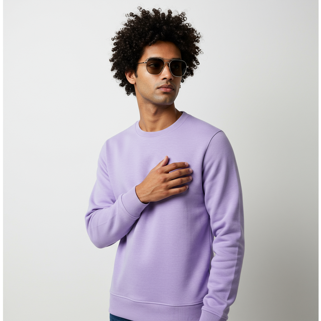 Lavender Seatshirt Male