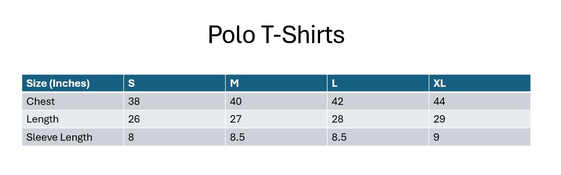 Polo Size Chart
